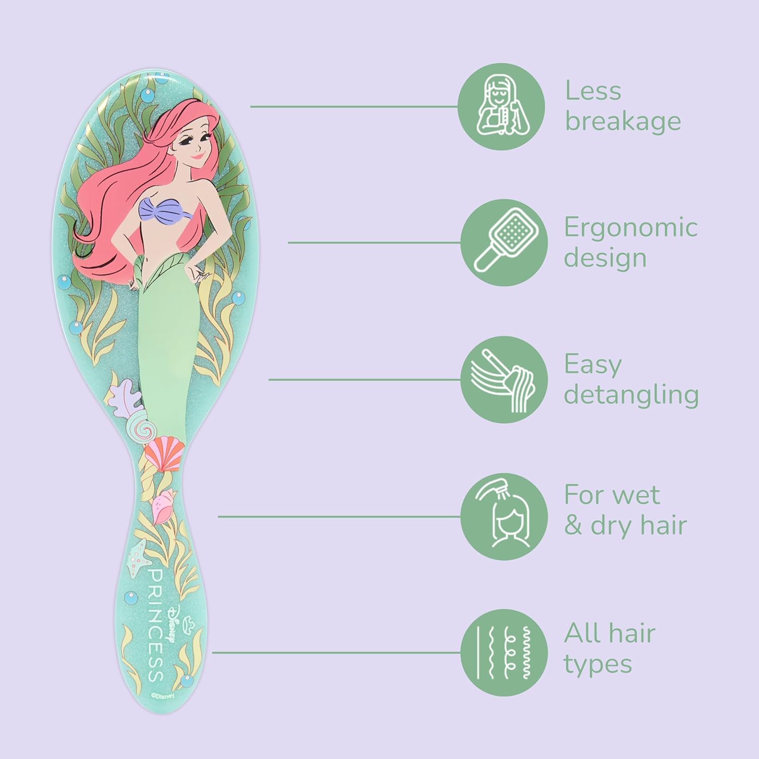 Wet Brush Original Detangler Brush- Ariel