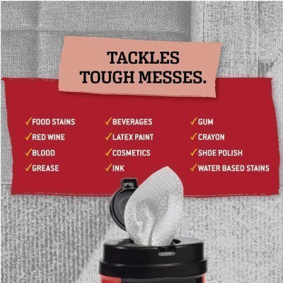 Tub O' Towels Carpet & Upholstery Wipes Heavy Duty Stain Remover 40 Count