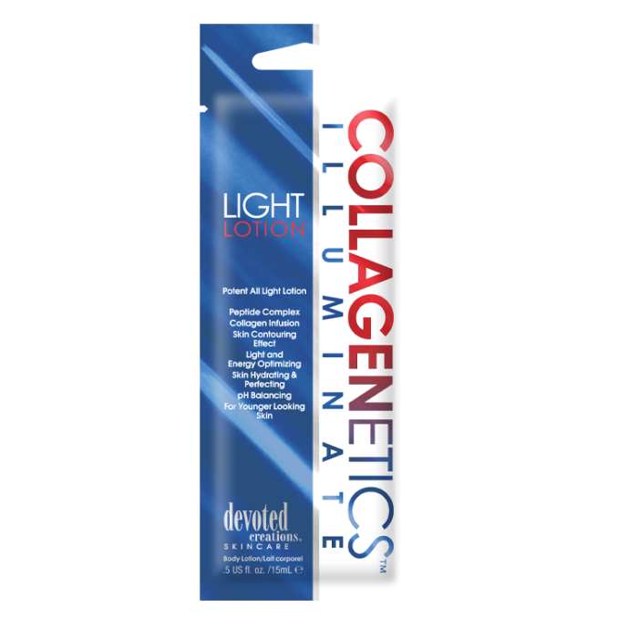 Devoted Creations Collagenetics Illuminate Light Lotion Packette .5 oz.