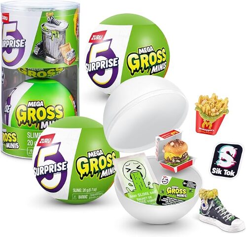 5 Surprise Mega Gross Minis by ZURU Boys Mystery Collectible Minis