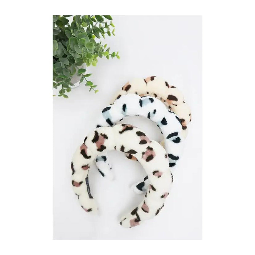 Spa Headband Leopard Assorted