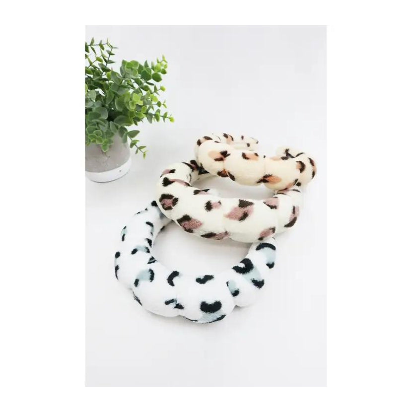 Spa Headband Leopard Assorted
