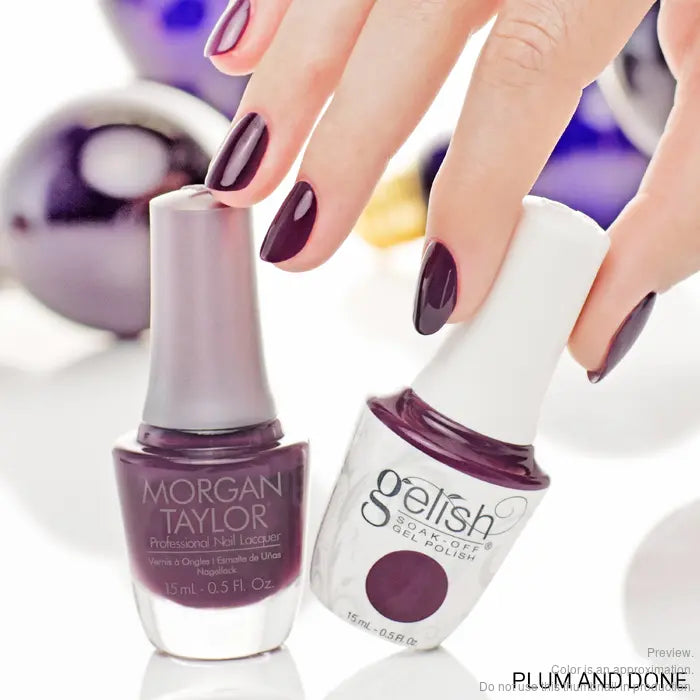 Gelish & Morgan Taylor Duo - Plum and Done .5 oz