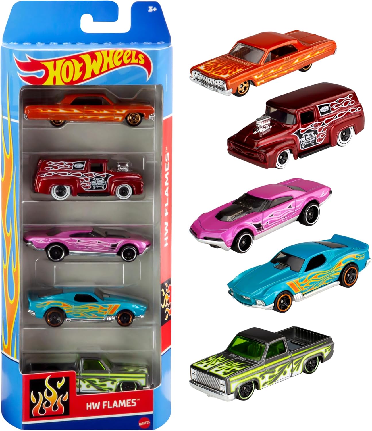 Hot Wheels Car Assortment 5 Count Random Assorted