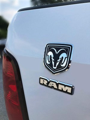 Chroma Graphics 041703 Ram Logo Shield & Text Aluminum Decal