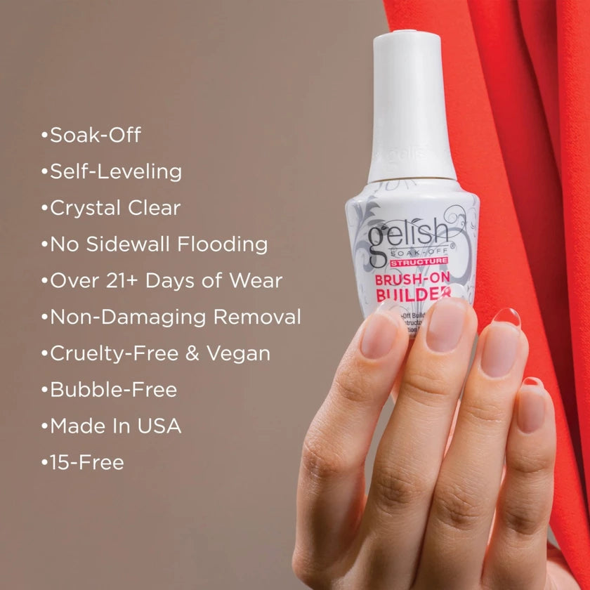 Gelish Hema-Free Brush-On Builder Clear .5 oz