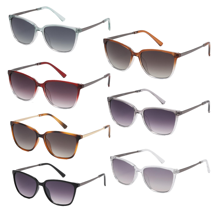 Retro Metal Cat Eye Sunglasses - Assorted Color - PinkPro 