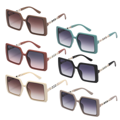 VG oversized Square Sunglasses - Assorted Colors - PinkPro Beauty Supply