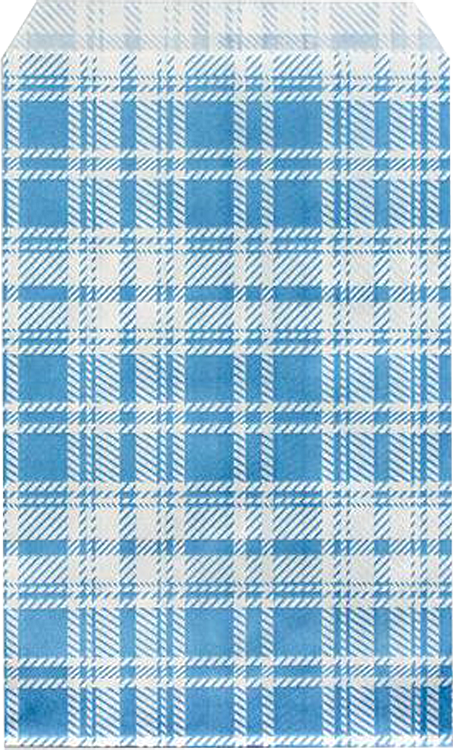 Blue Plaid Gift Bag