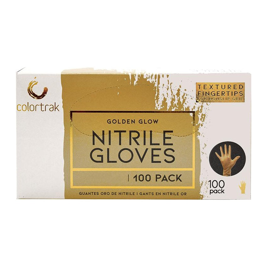 Colortrak 100 Count Golden Glow Nitrile Gloves