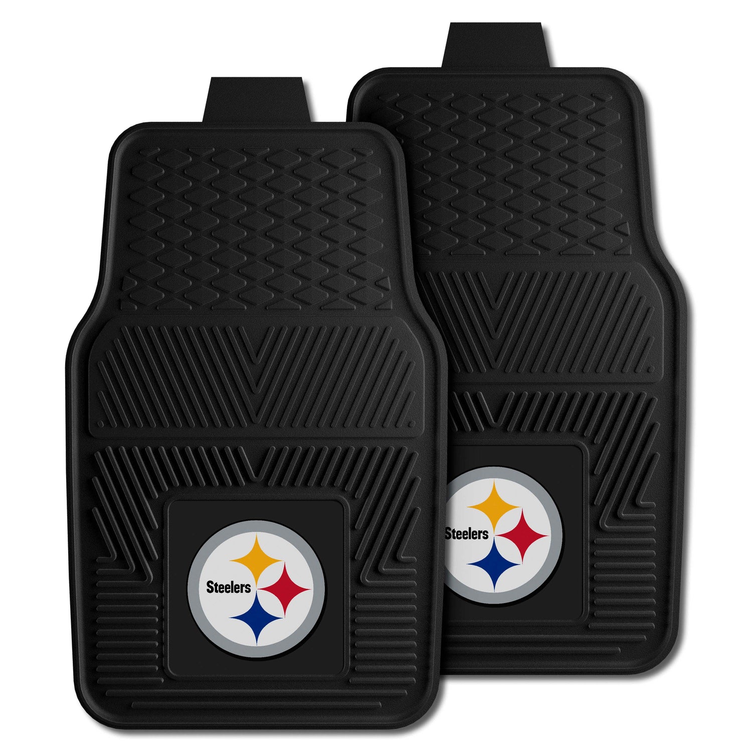 Fanmats Pittsburgh Steelers 2pc Vinyl Car Mat Set