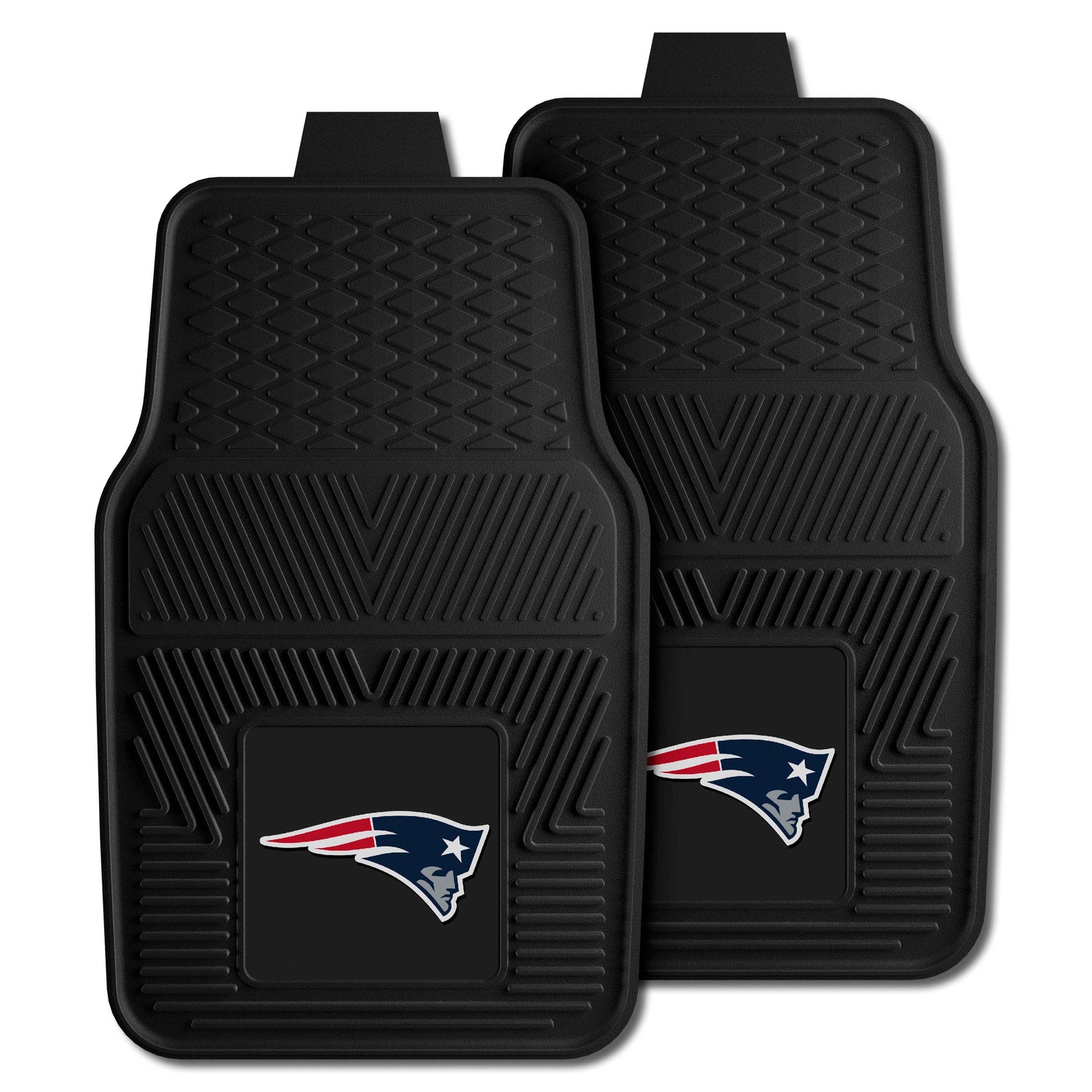 Fanmats New England Patriots 2pc Vinyl Car Mat Set