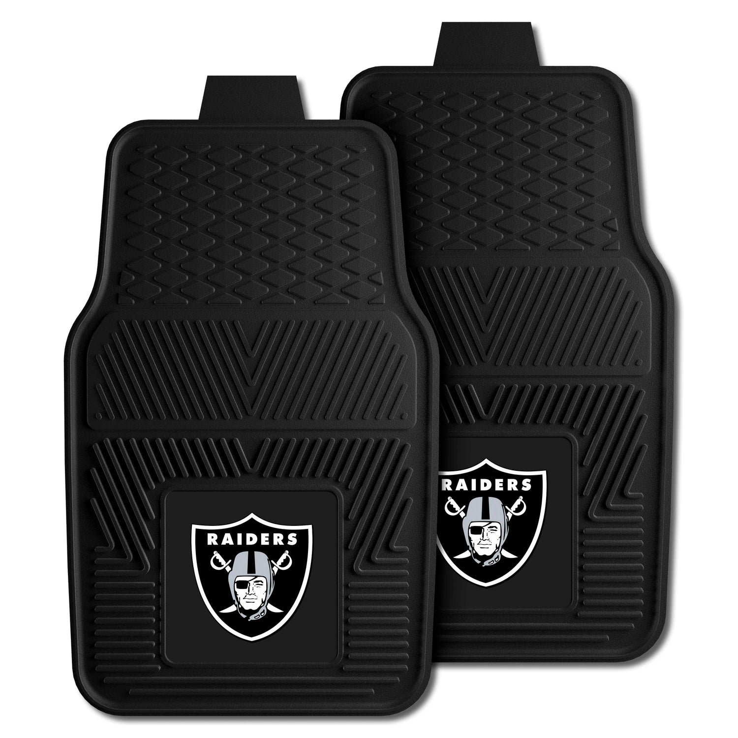 Fanmats Las Vegas Raiders 2pc Vinyl Car Mat Set