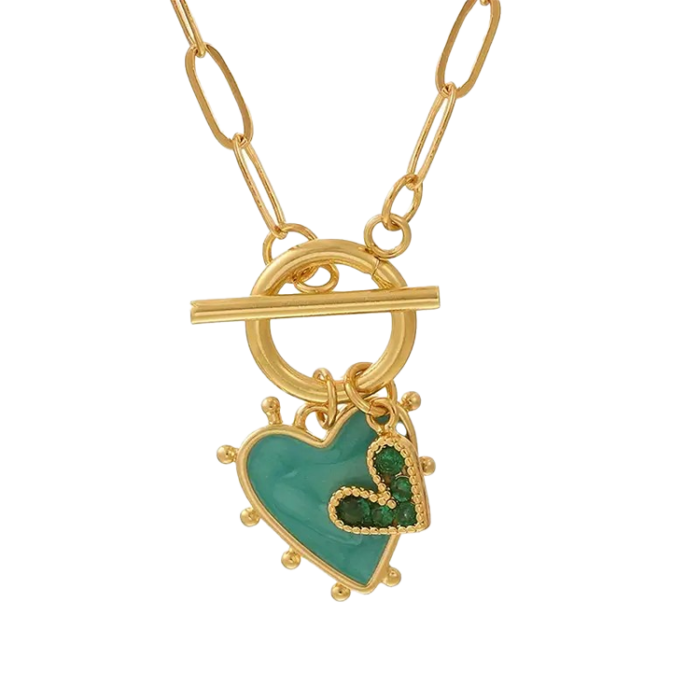 Necklace Heart Pendant Gold