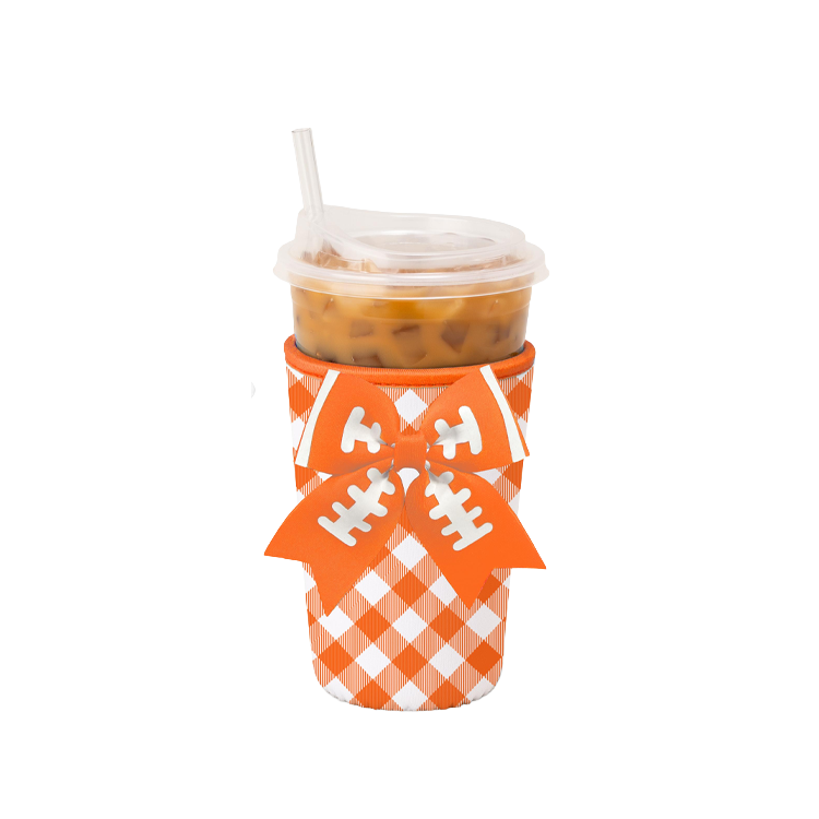Swig Life Coolie Med Iced Cup Orange Gingham