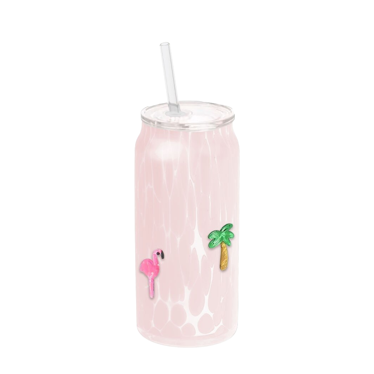 Swig Life Charm Glass - Flamingos 23 oz.