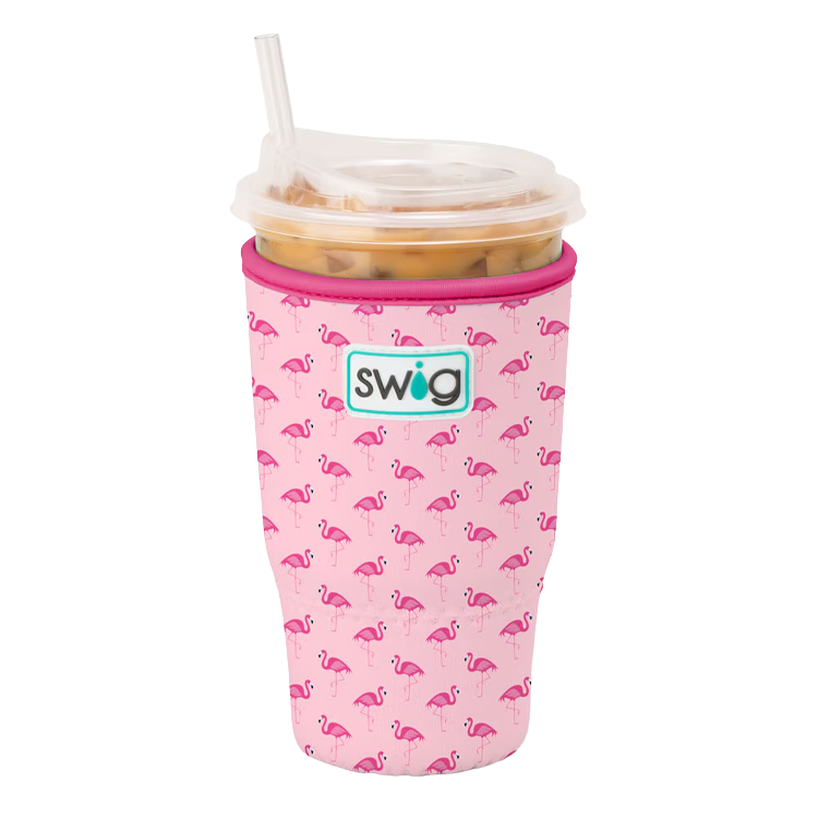 Swig Life Coolie Large Iced Cup Flamingos