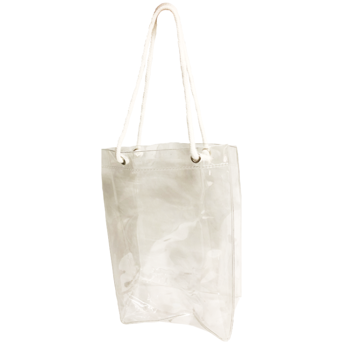 Vinyl Rope Handle Clear Bag