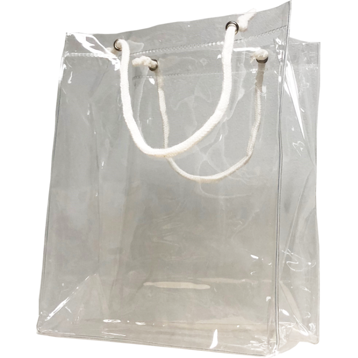 Vinyl Rope Handle Clear Bag