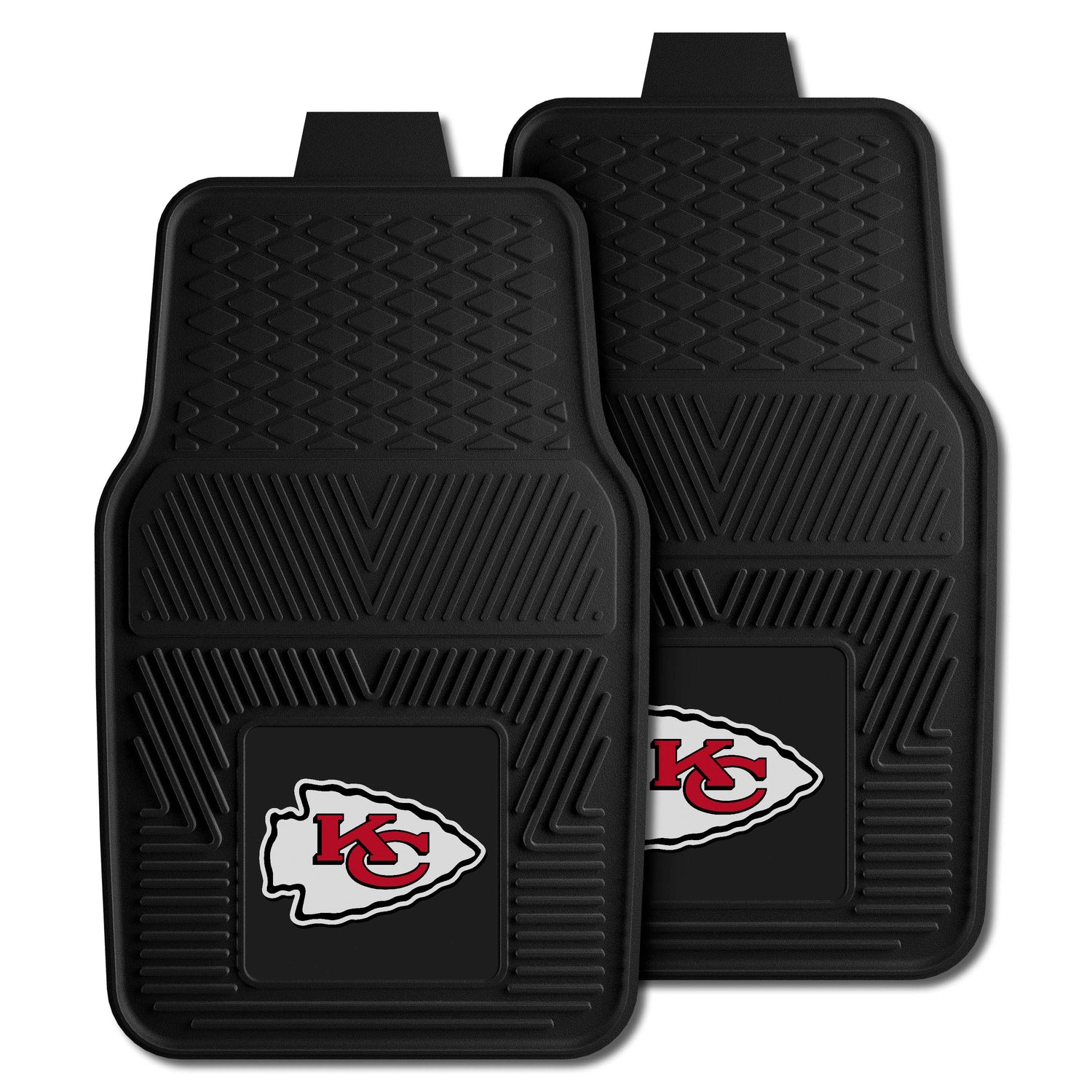 Fanmats Kansas City Chiefs 2pc Vinyl Car Mat Set