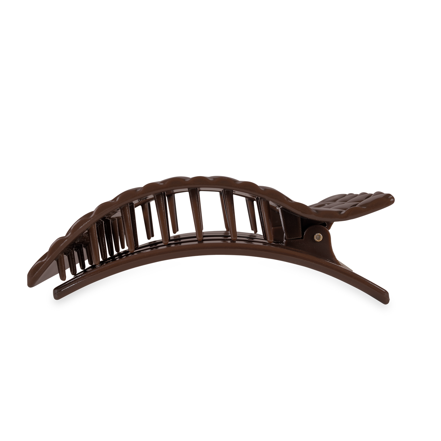 Teleties Flat Rectangle Clip Quilted Large - Truly Taupe