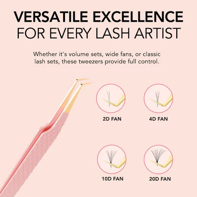 Kiara Sky 90° Angle Tweezer - Pink
