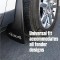 RoadSport 4320 Universal Fit Premier Splash Guard Black w/ 4X4 - 18