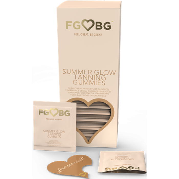 Feel Great. Be Great. Summer Glow Tanning Gummies 1 Month Supply