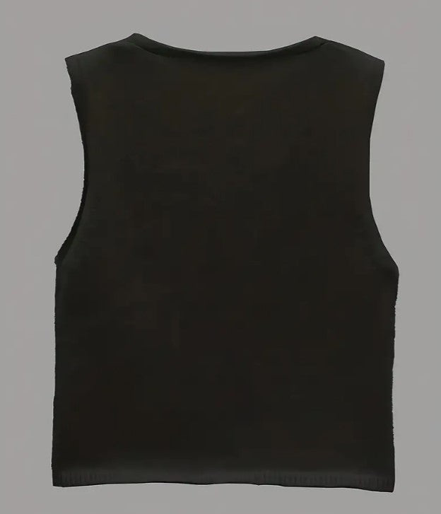 Sleeveless Sweater Black