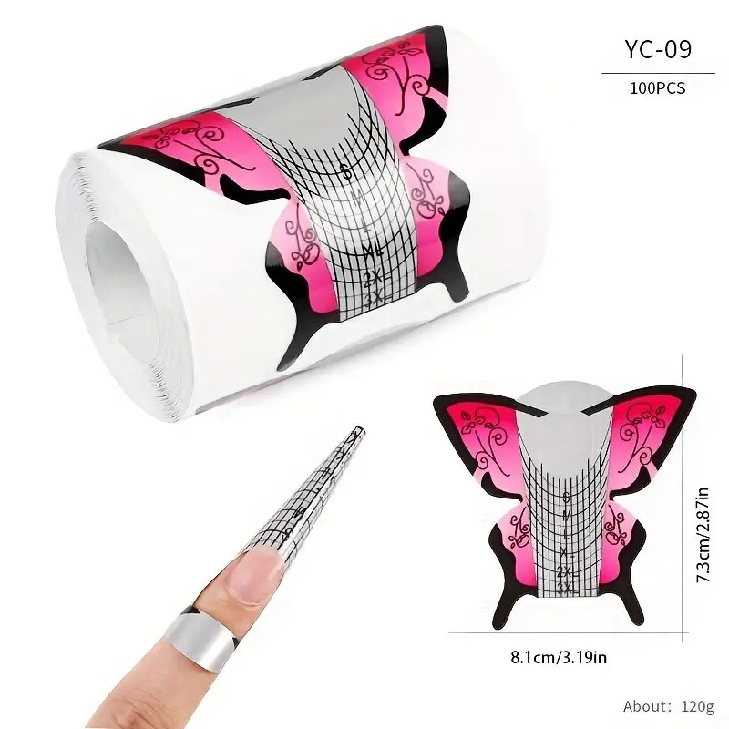 Nail Art Professional Nail Forms - 100 Count