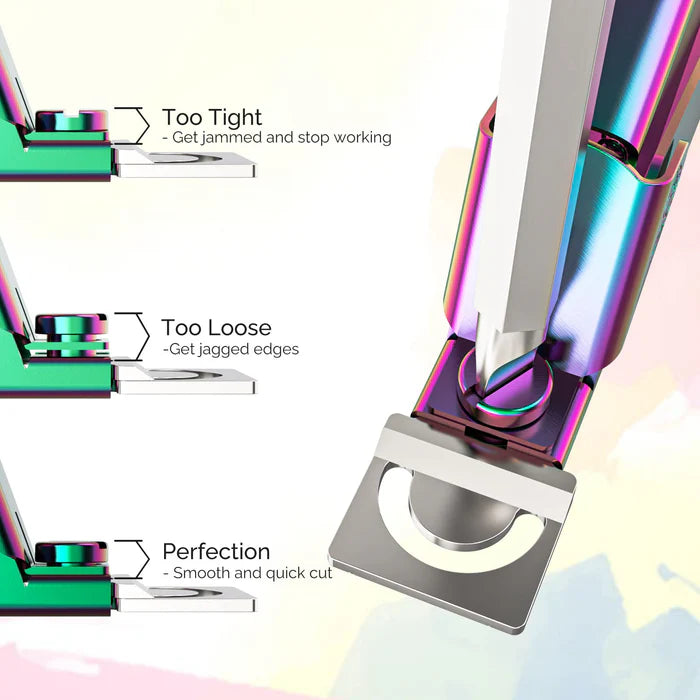 MelodySusie Acrylic Nail Clippers 4 in 1 Kit - Rainbow