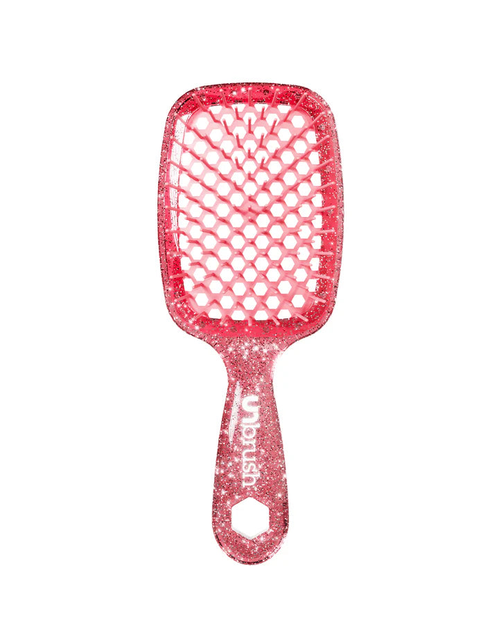 UNbrush Detangling Regular Hair Brush Glitter - Ruby