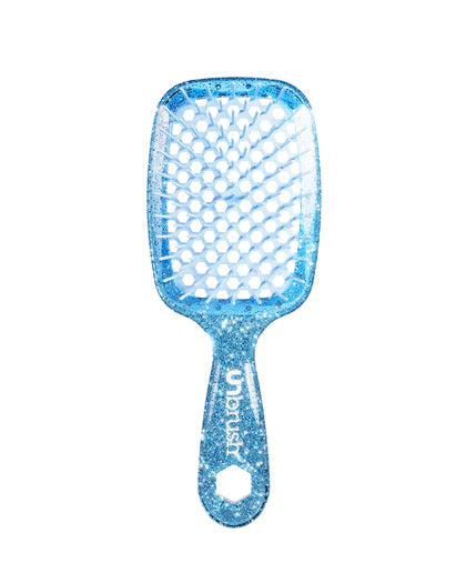 UNbrush Detangling Regular Hair Brush Glitter - Sapphire