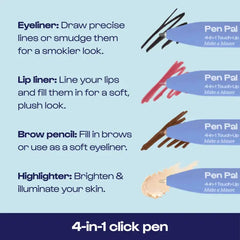 Alleyoop Pen Pal 4-in-1 Makeup Touch-Up Pen - PinkPro Beauty Supply