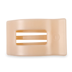Teleties Rectangle Flat Almond Beige Hair Clip Large - PinkPro Beauty Supply