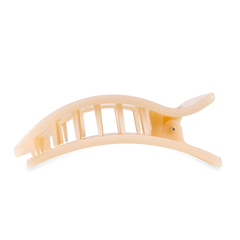 Teleties Rectangle Flat Almond Beige Hair Clip Large - PinkPro Beauty Supply