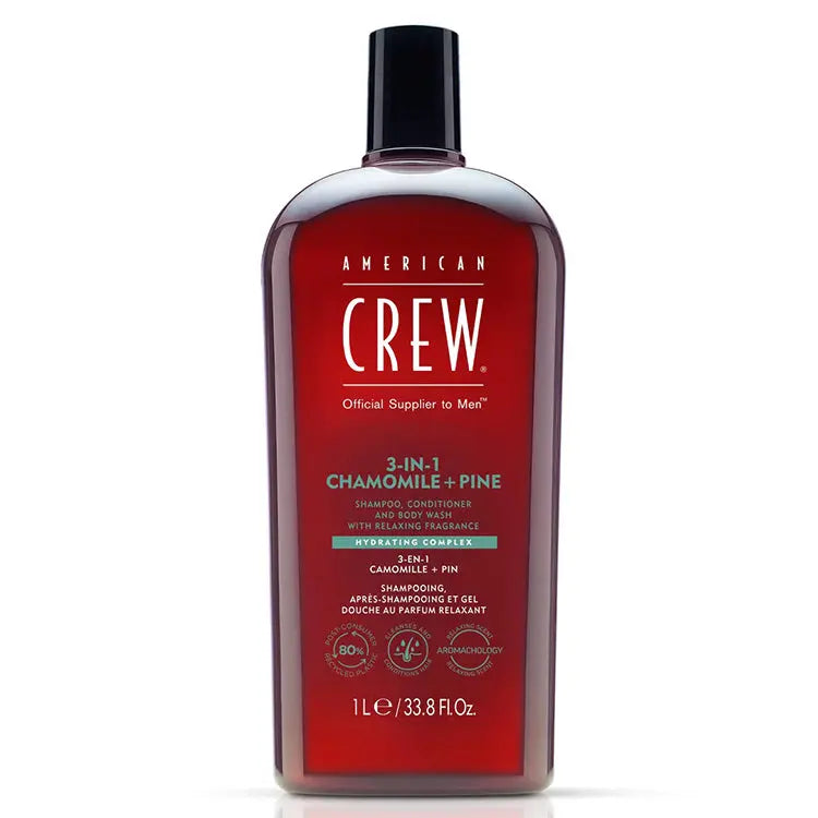 American Crew 3-In-1 Chamomile+Pine 33.8 oz. - PinkPro Beauty Supply