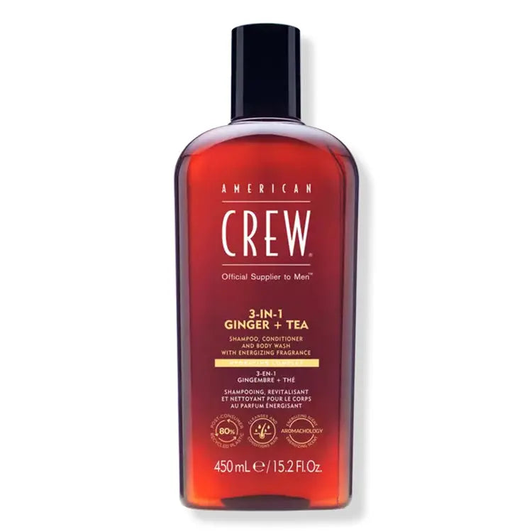 American Crew 3-In-1 Ginger+Tea 15.2 oz. - PinkPro Beauty Supply