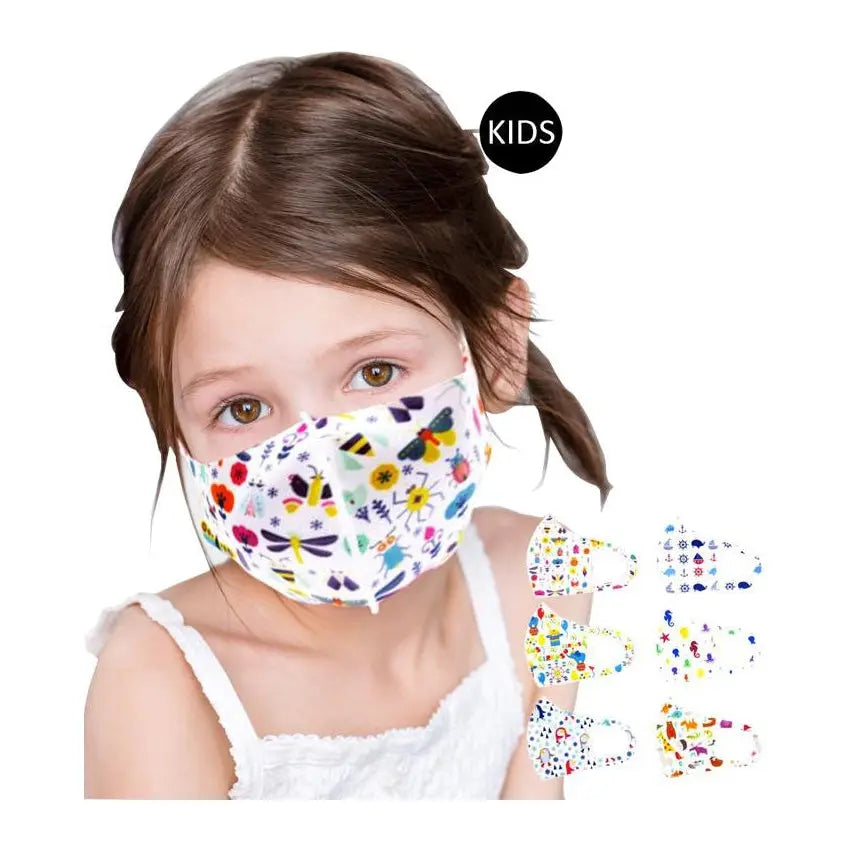 Face Mask Kids Bug/Sea/Animal Assorted PinkPro Beauty Supply