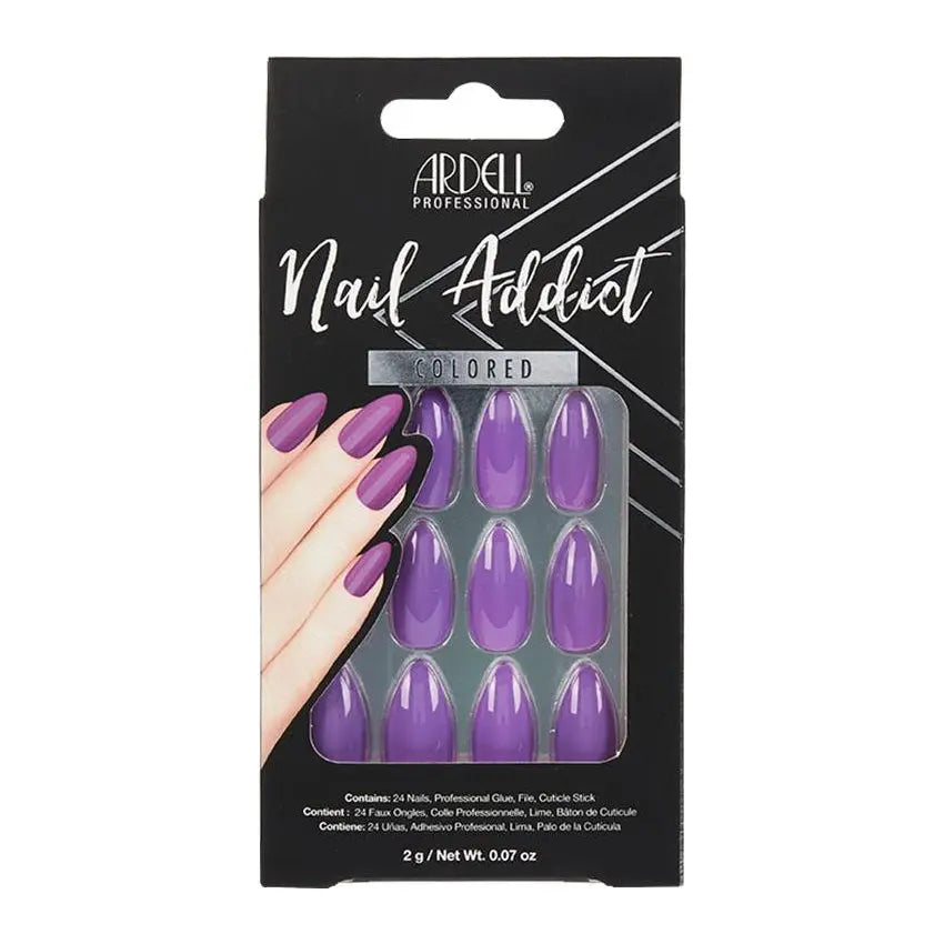 Ardell Nail Addict Purple Passion Colored - PinkPro Beauty Supply