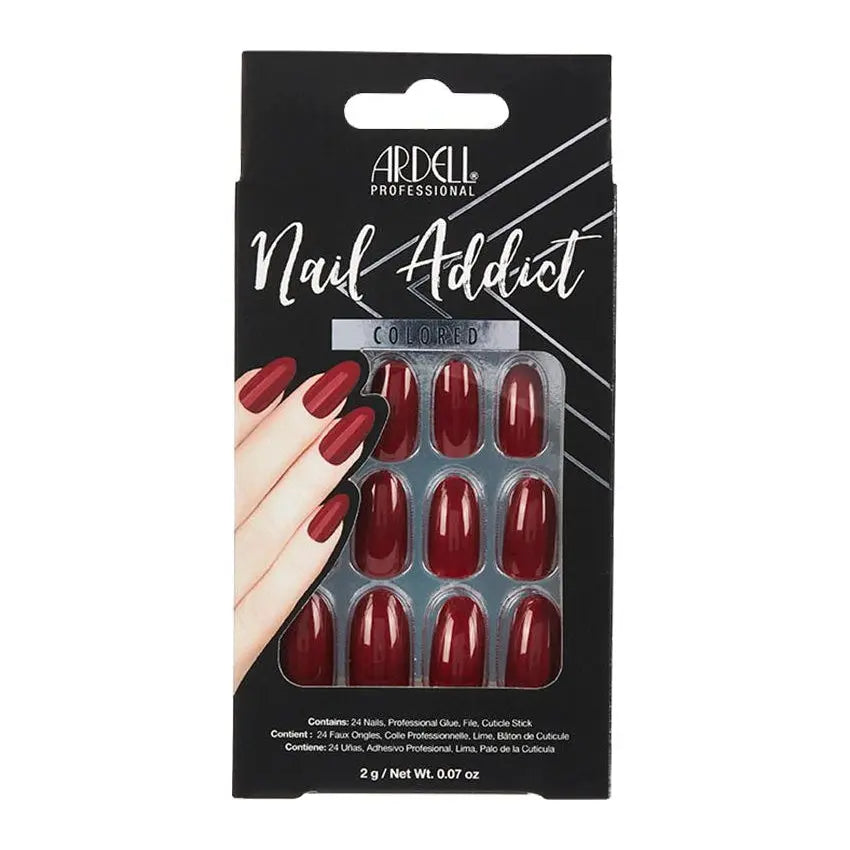 Ardell Nail Addict Sip of Wine Colored - PinkPro Beauty Supply