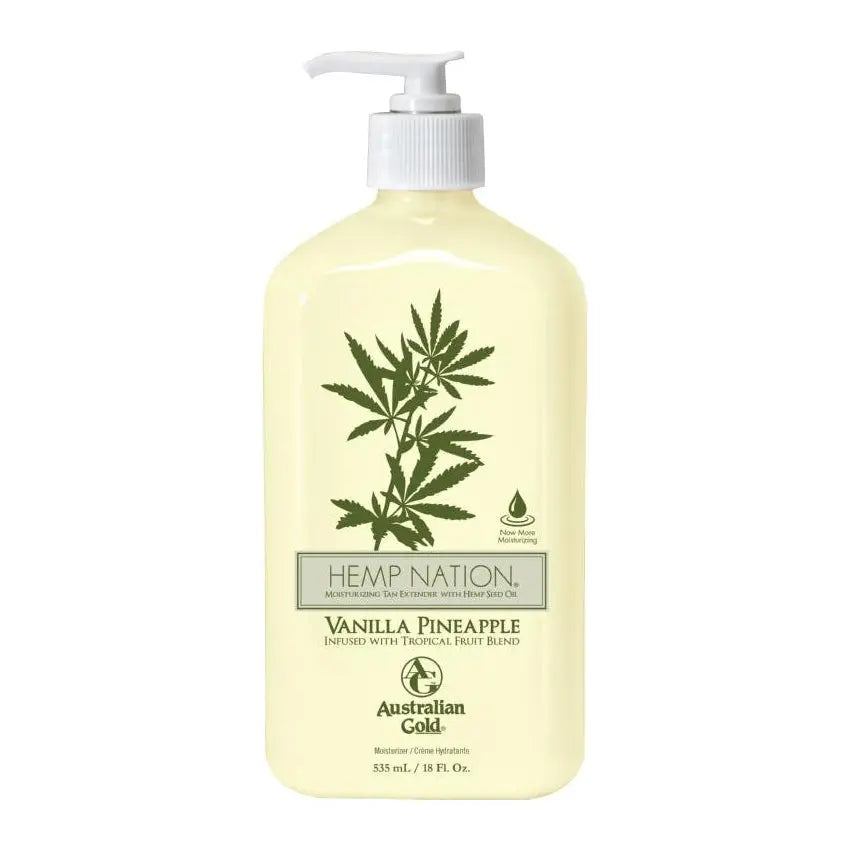 Australian Gold Hemp Nation Moisturizing Tan Extender Vanilla Pineapple - PinkPro Beauty Supply