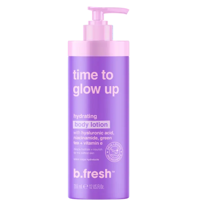 B.Fresh Time To Glow Up Hydrating Body Lotion - Mojave Blossom 12 oz. - PinkPro Beauty Supply