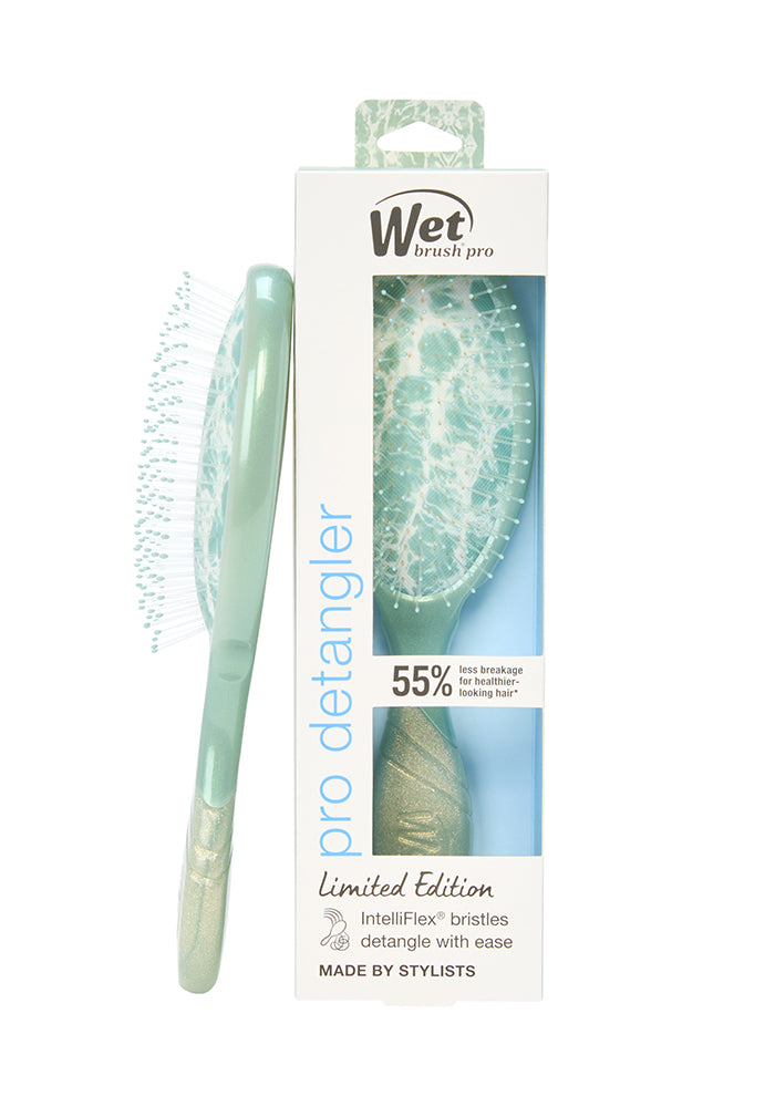 Wet Brush Pearlescent Aura Detangler - Sage - PinkPro Beauty Supply