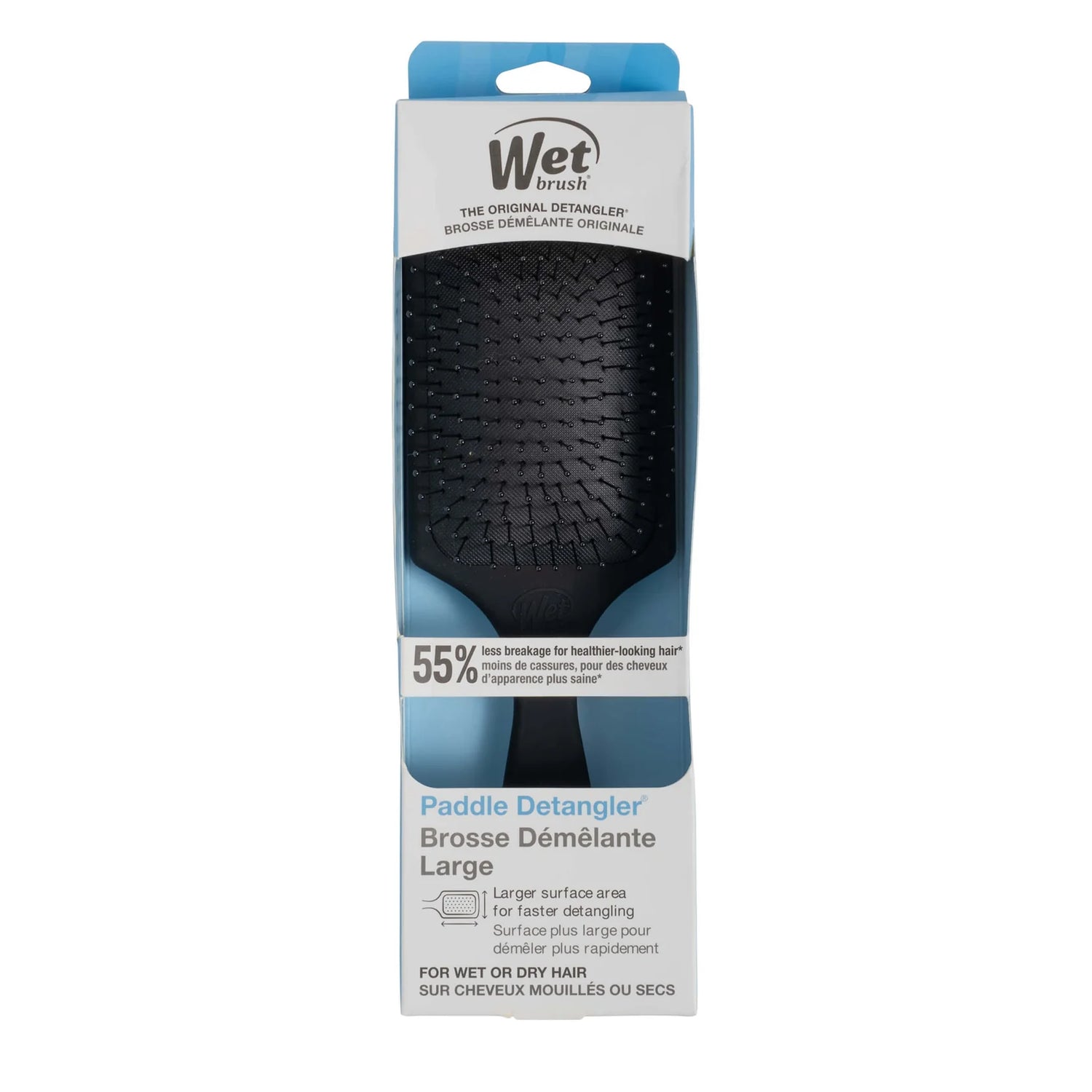 Wet Brush Paddle Detangler - Frost Black