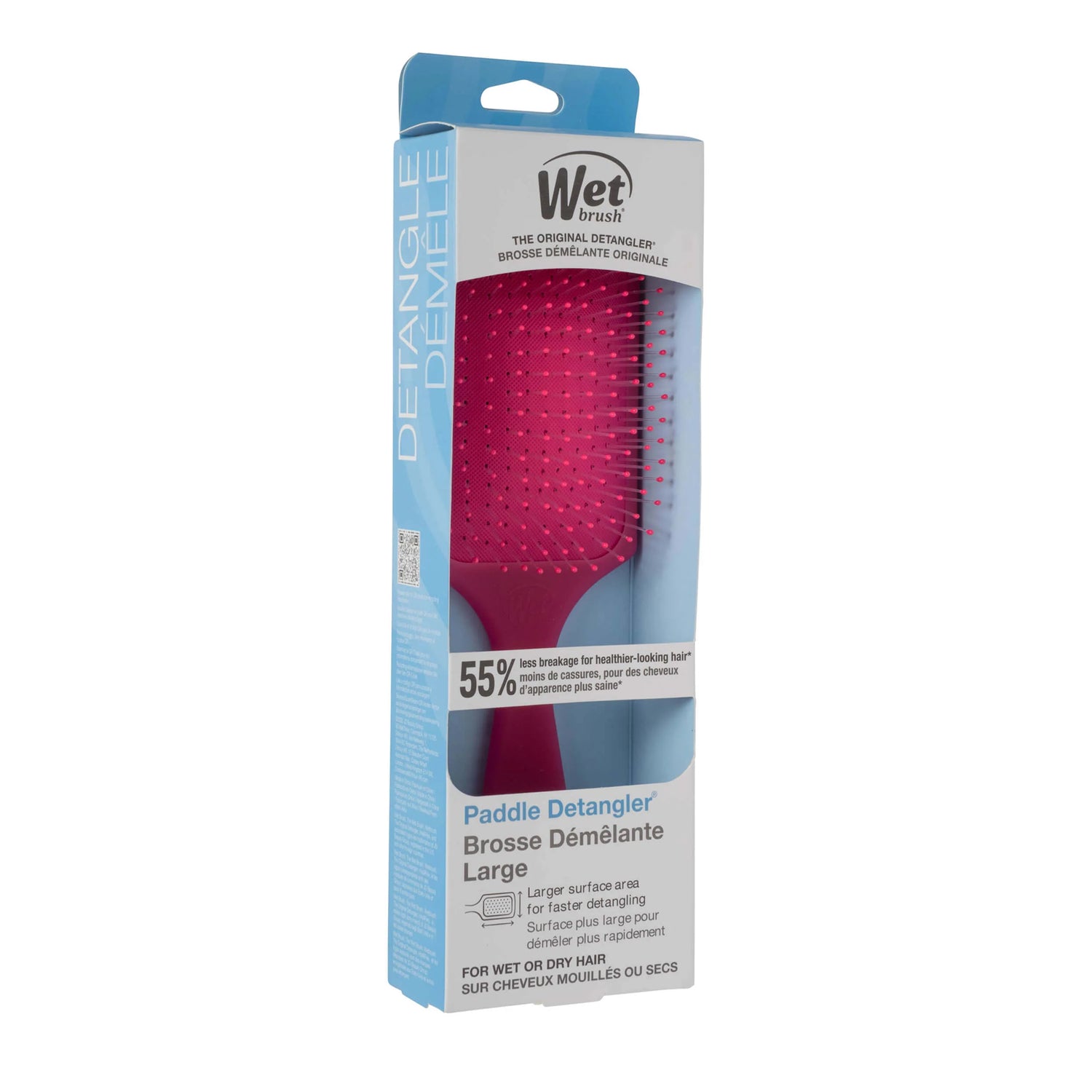 Wet Brush Paddle Detangler - Frost Pink