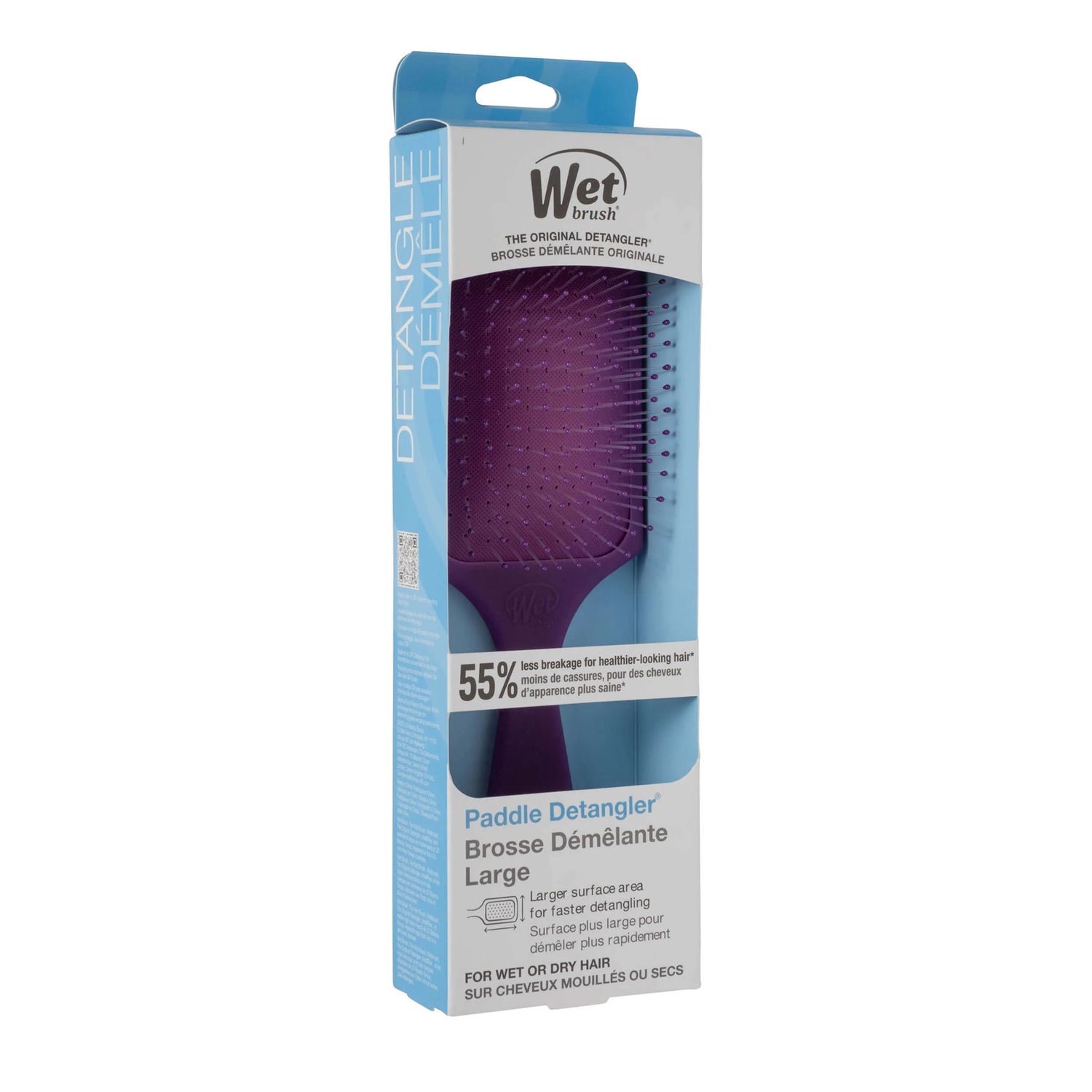 Wet Brush Paddle Detangler - Frost Purple