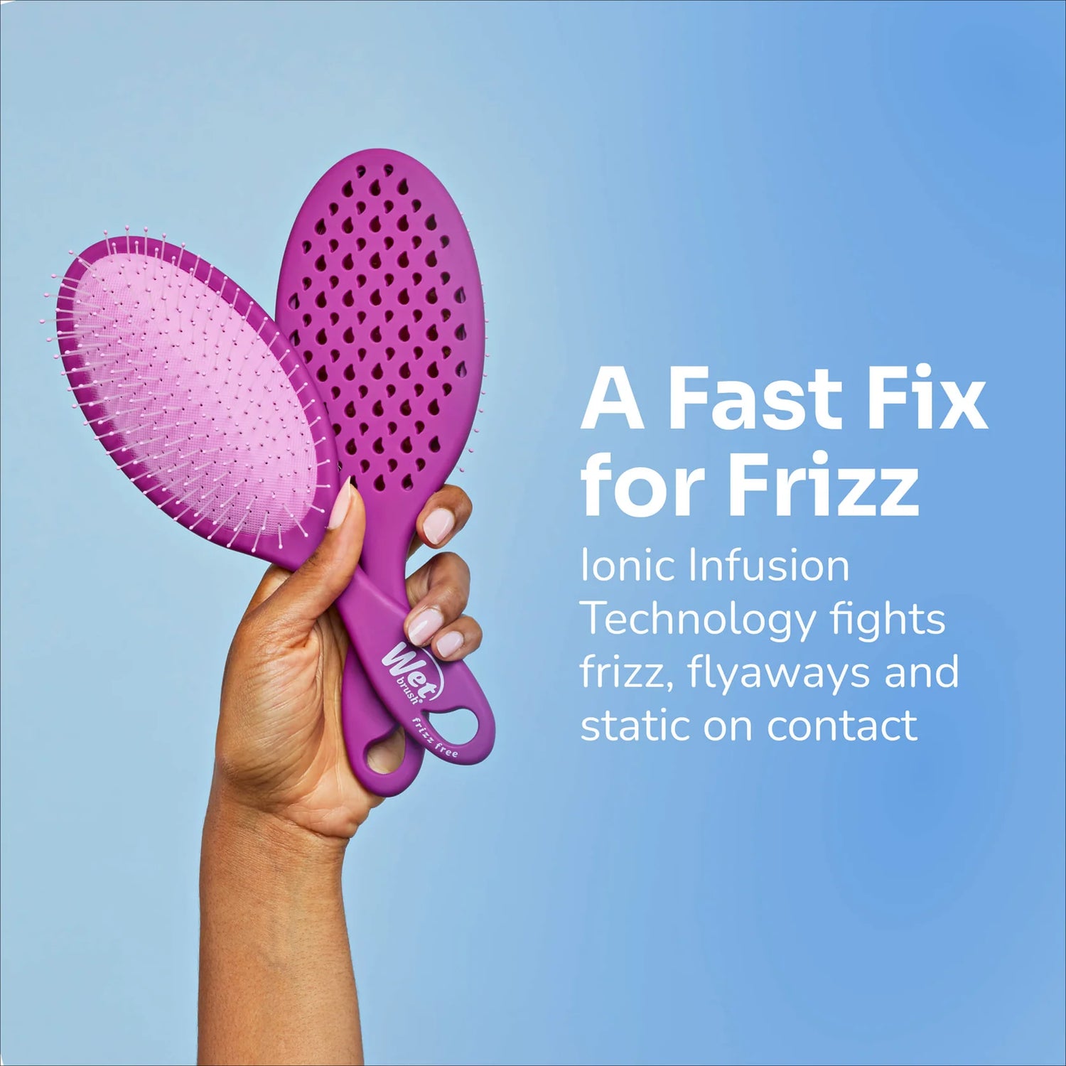 Wet Brush Frizz-Free Detangler - Purple