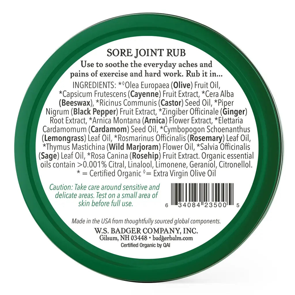 Badger Sore Joint Rub 2oz - PinkPro Beauty Supply