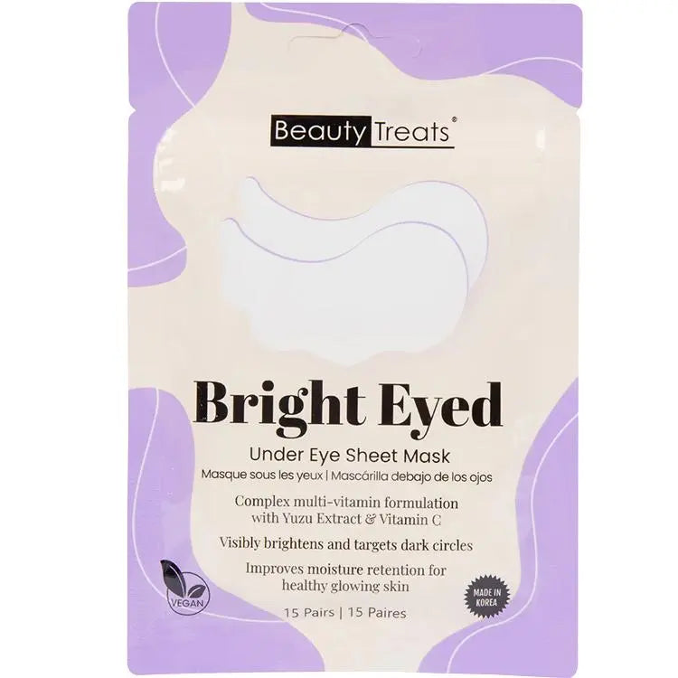 Beauty Treats Bright Eyed Under Eye Sheet Mask - PinkPro Beauty Supply